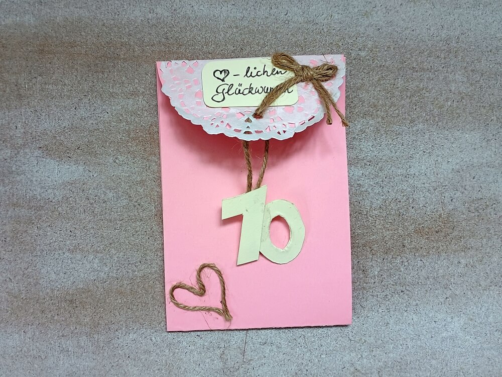 DIY_Karte 70. Geburtstag