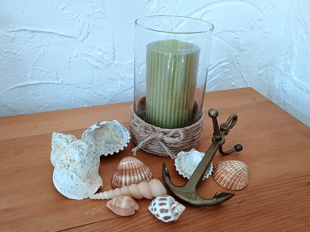 Schnur Windlicht maritim