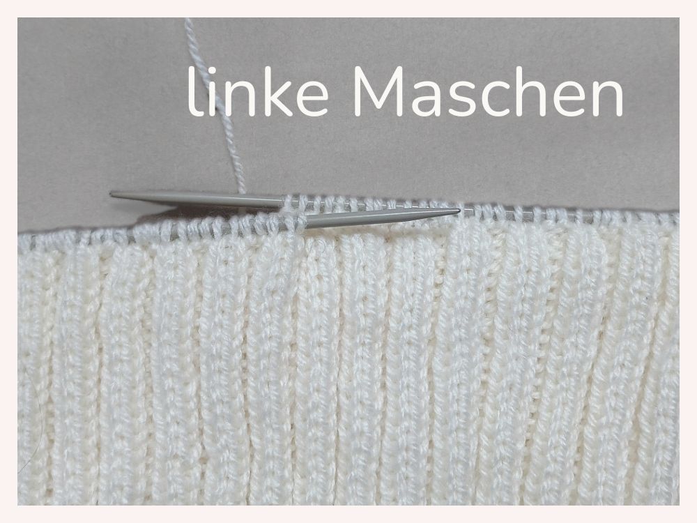 linke Maschen stricken