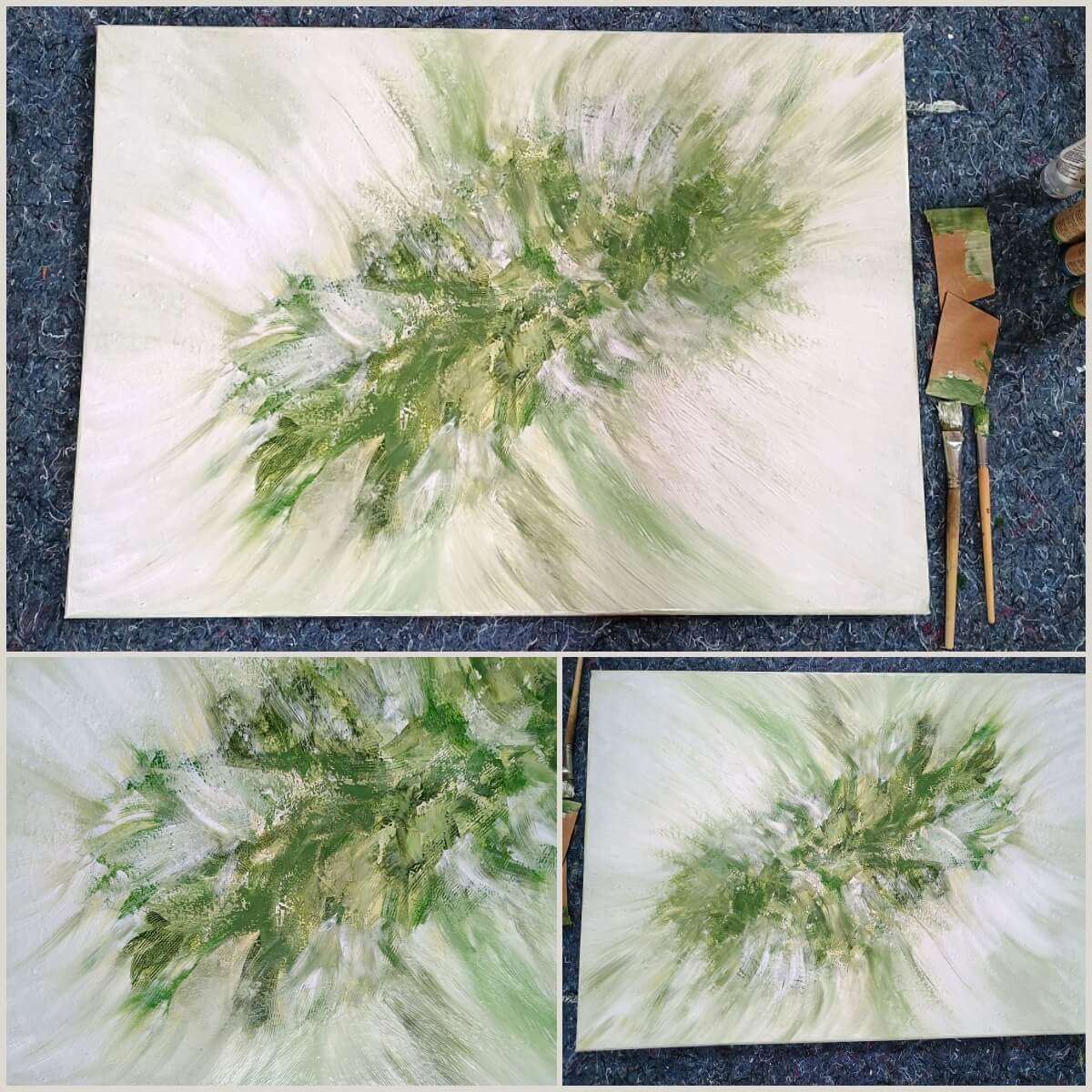 fertig ausgearbeitetes, abstraktes Motiv vom Acrylbild