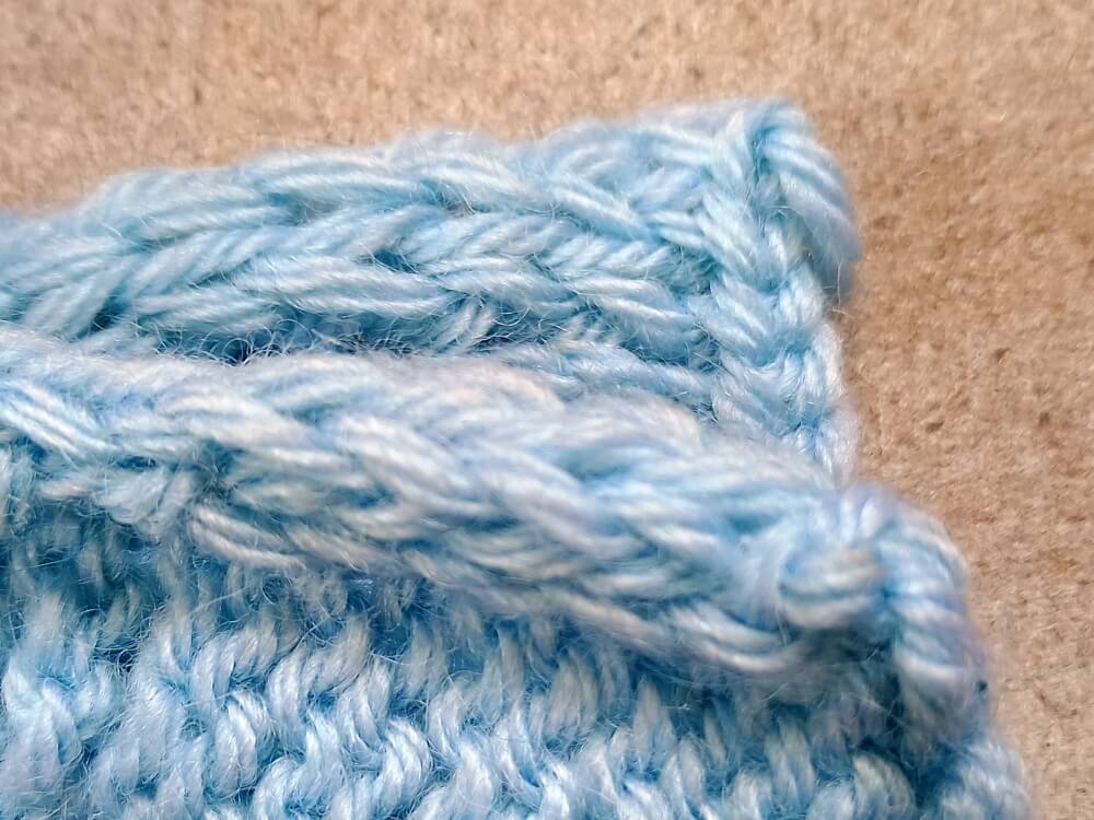gestrickter I-Cord-Rand