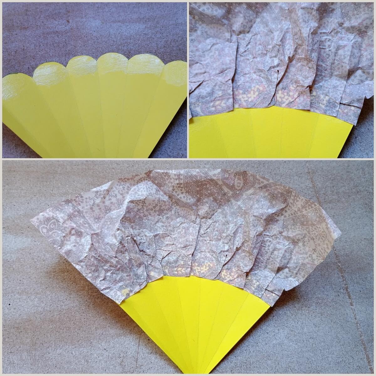 Papier in Schultüte einkleben