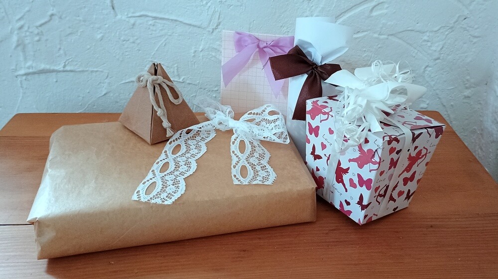 verschiedene Geschenke als Gruppe