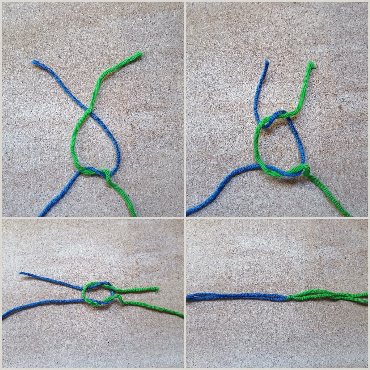 flacher Knoten für Garnenden, 2. Teil