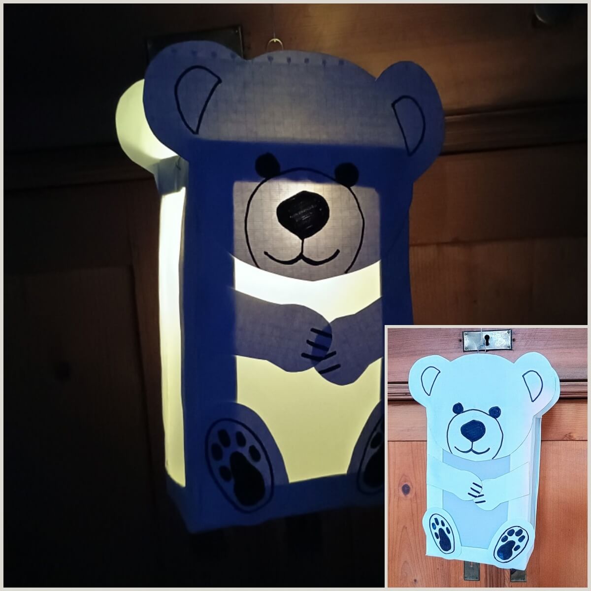 Laterne zu St. Martin, beleuchtet