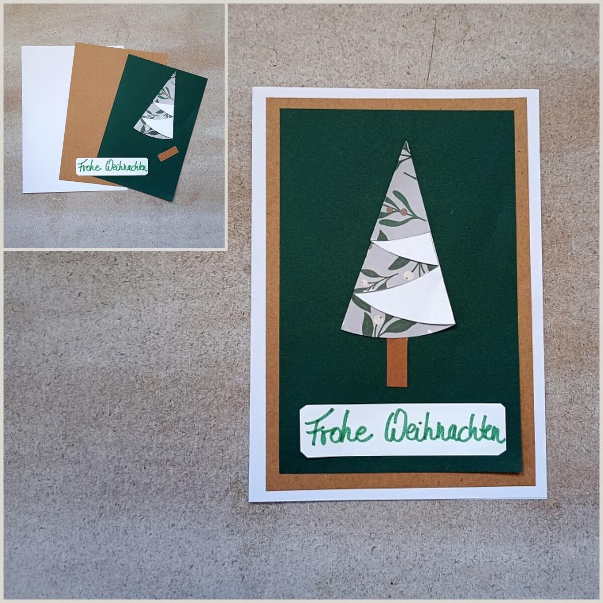 Weihnachtskarte mit Tannenbaum