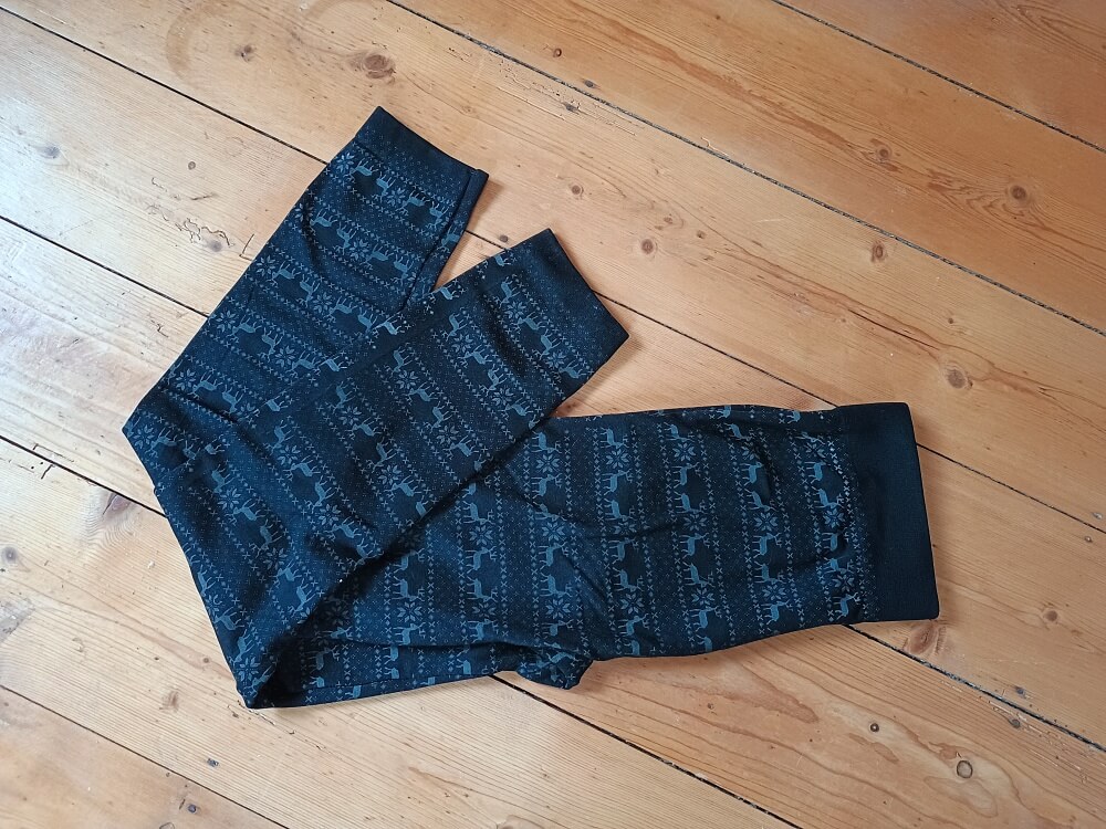Leggings für einen DIY Zugluftstopper